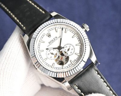 Rolex Oyster Perpetual Date 82S7 Movement 41mm Black/White Face Watch